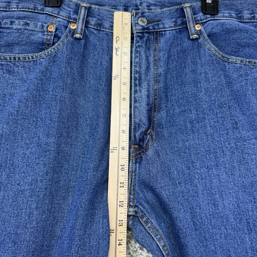 Levi's 505Jeans Mens Size 38x30 Blue Denim Pants Straight Leg Medium Wash Cotton